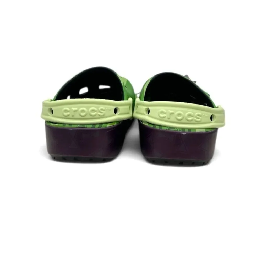 Crocs Encanto Bruno Classic Clog Kids J2 Disney Green Slip On Shoes Jibbitz New